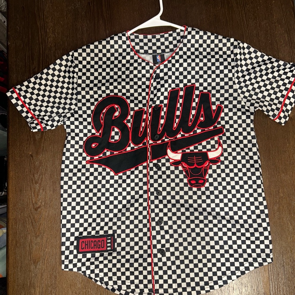 Checkered Bulls Jersey Small
